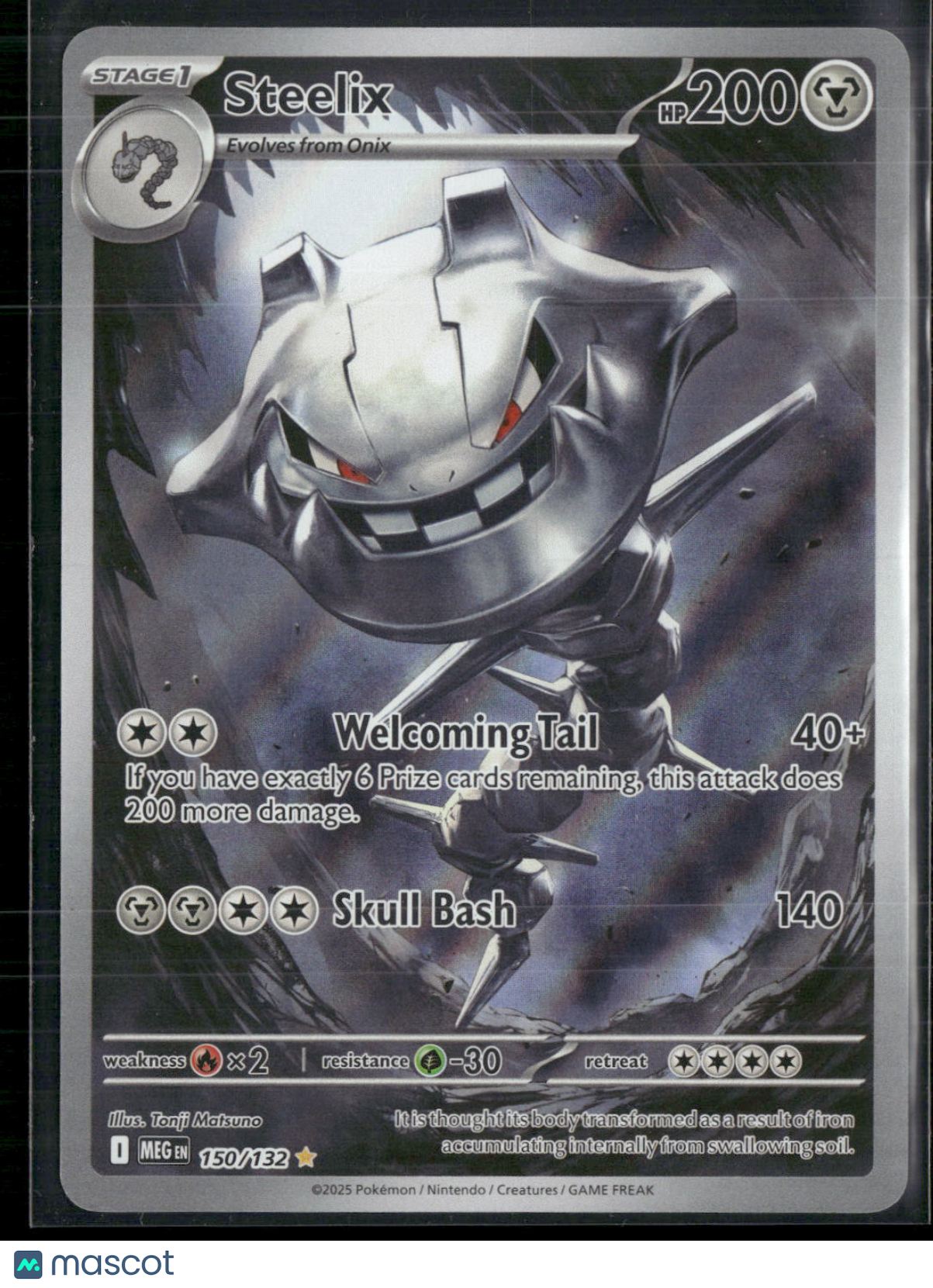 Steelix #150/132 2025 Mega Evolution Holo