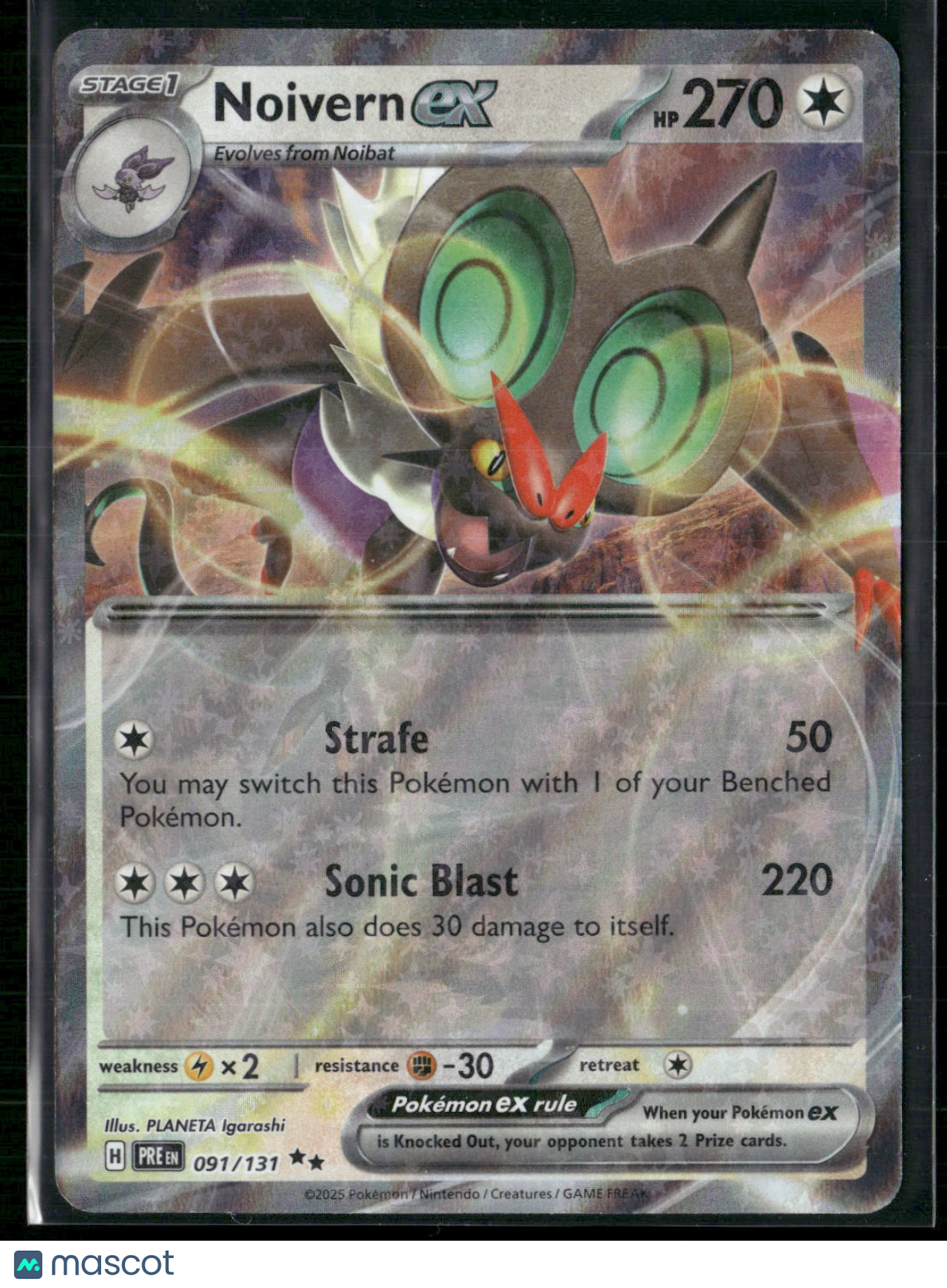 Noivern EX #91/131 2025 Scarlet & Violet Journey Together Holo