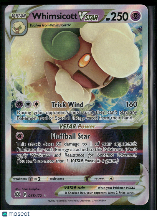 Whimsicott VSTAR #65/172 2022 Brilliant Stars Holo