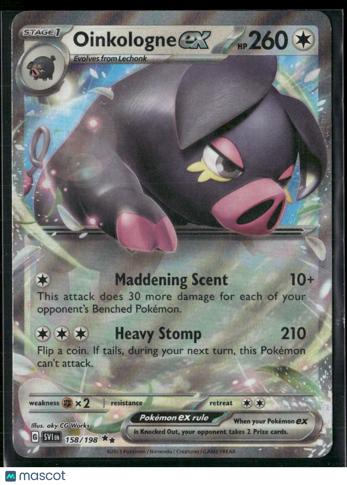Oinkologne EX #158/198 2023 Scarlet & Violet Holo