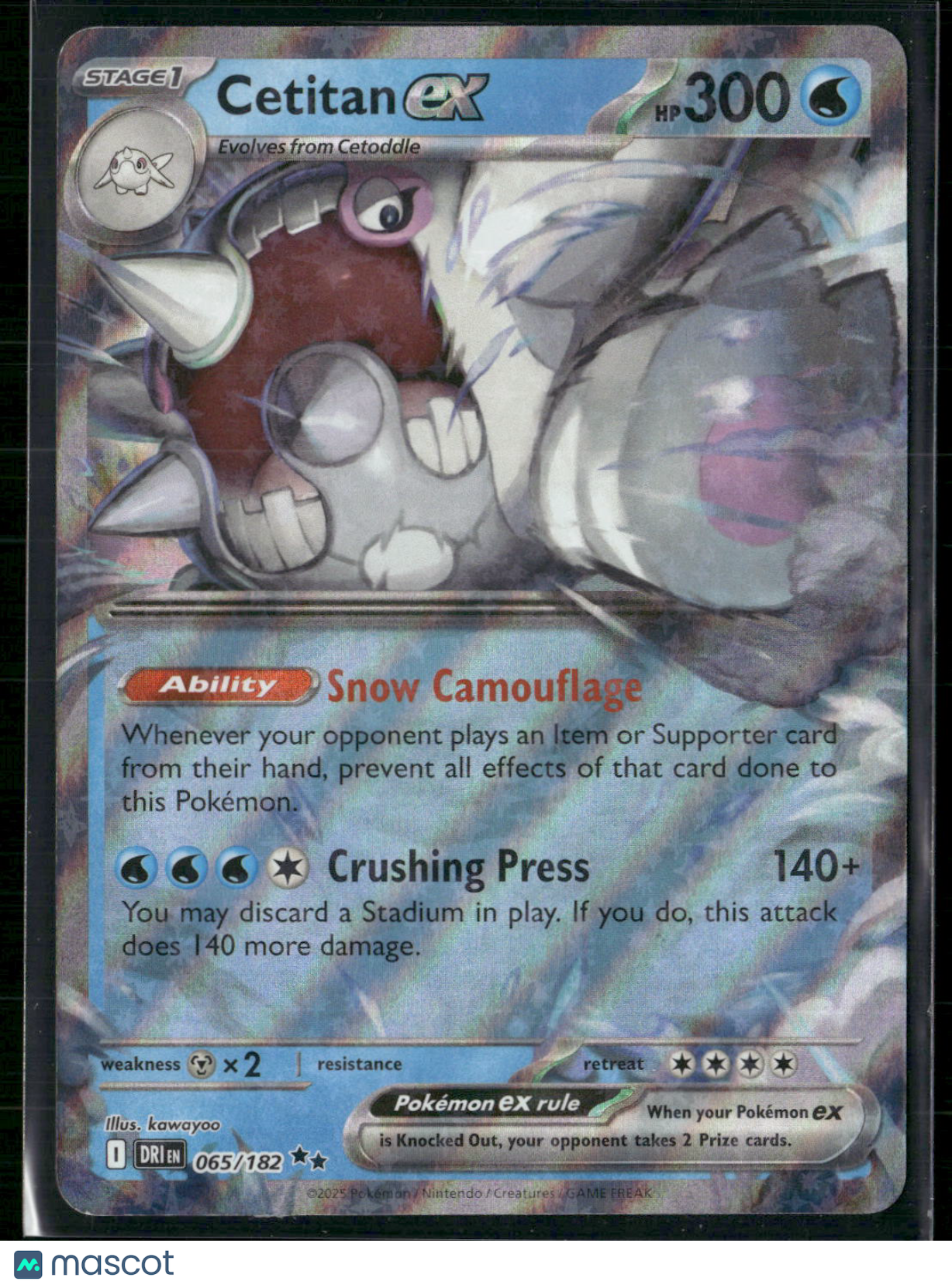 Cetitan EX #65/182 2025 Destined Rivals Holo