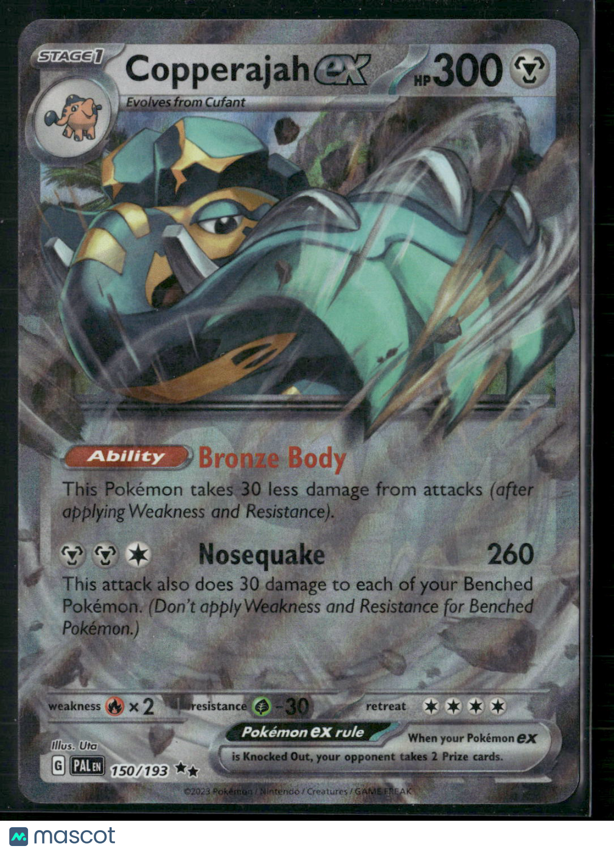 Copperajah EX #150/193 2023 Paldea Evolved Holo