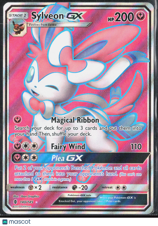 Sylveon GX #140/145 2017 Guardians Rising Holo