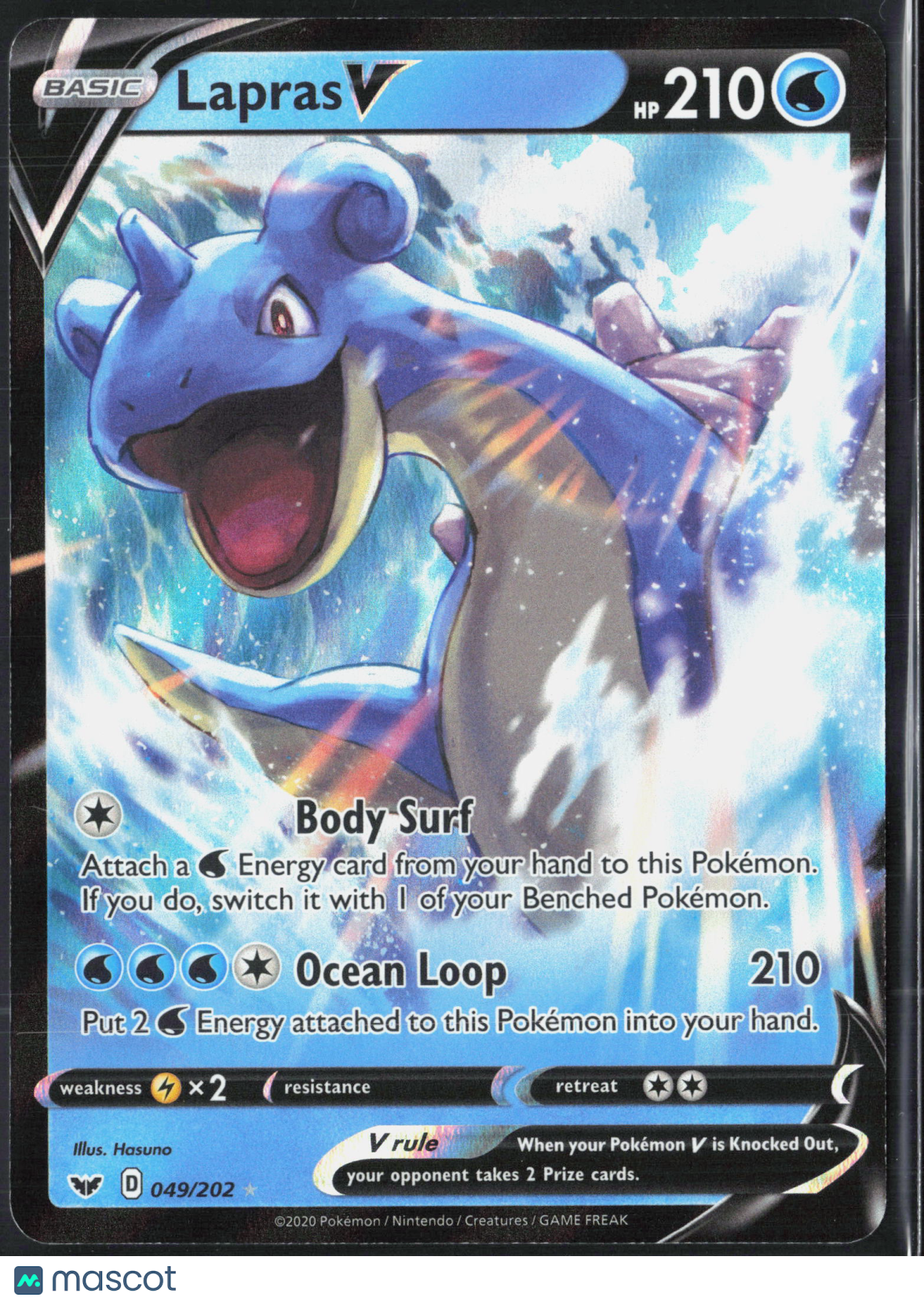Lapras V #49/202 2020 Sword & Shield Holo