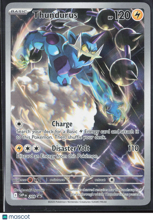 Thundurus #SVP EN 209 2025 Scarlet & Violet Promo Holo