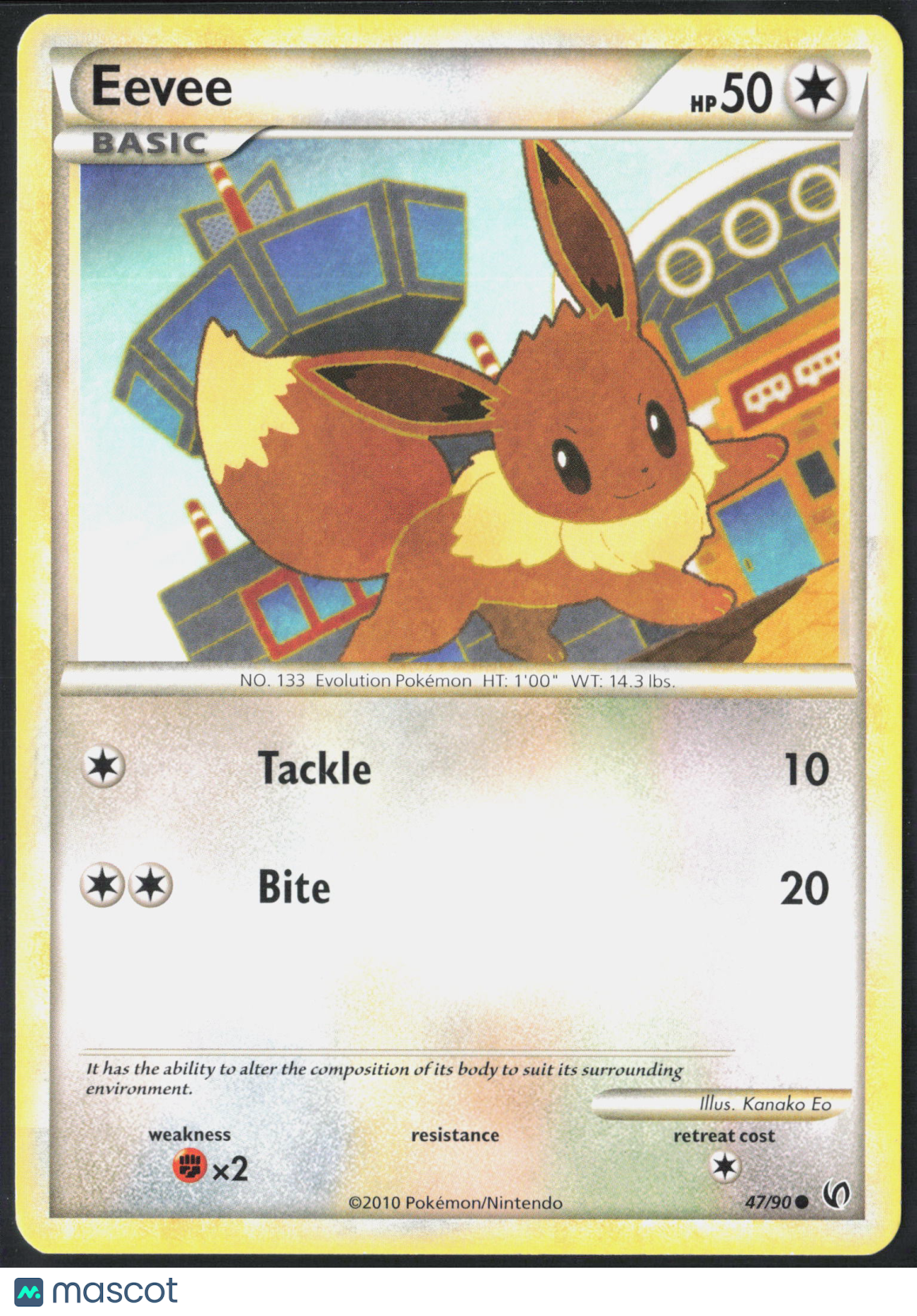 Eevee #47/90 2014 HeartGold & SoulSilver