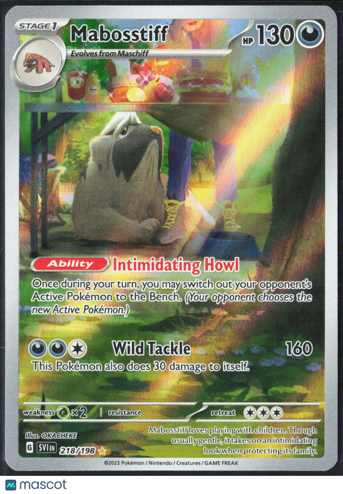Mabosstiff #218/198 2023 Scarlet & Violet Holo