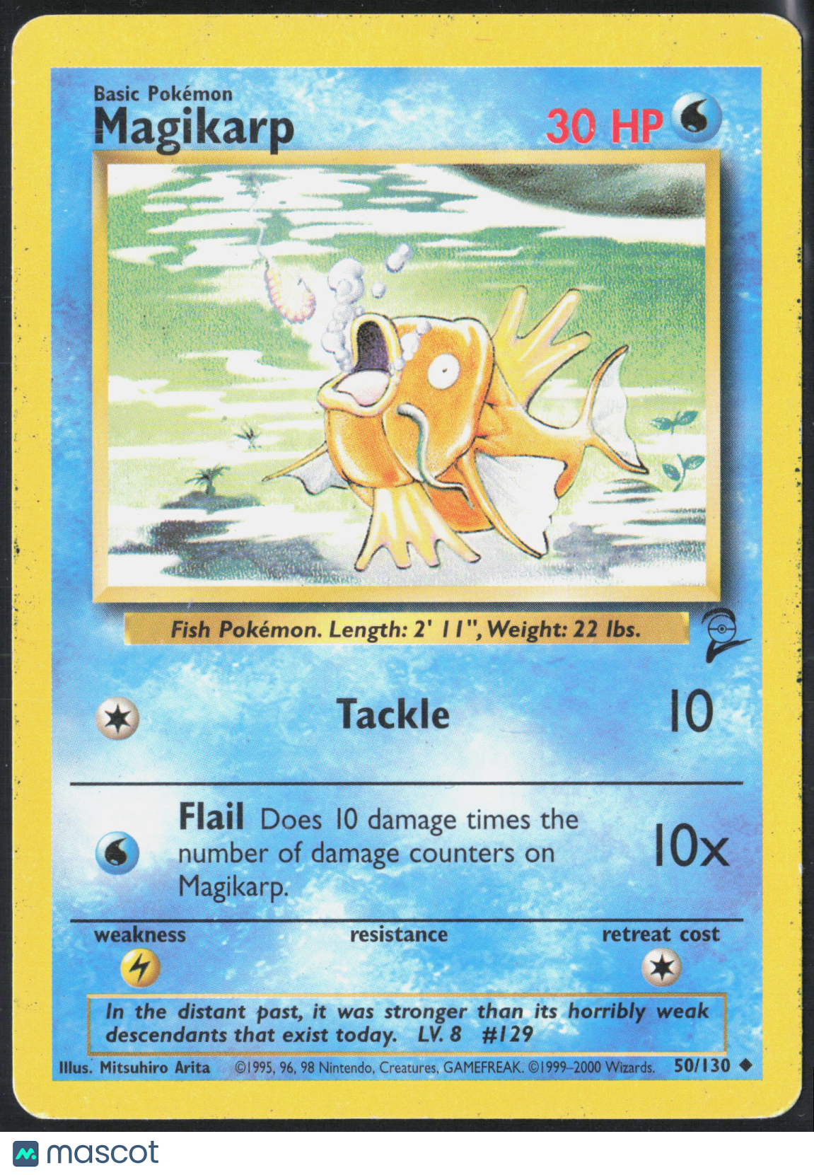 Magikarp #50/130 2000 Base Set 2