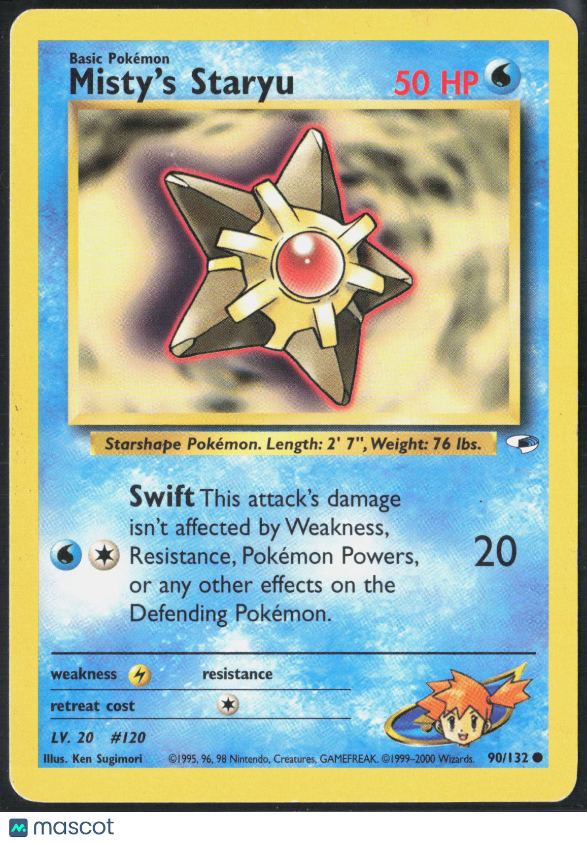 Misty's Staryu #90/132 2000 Gym Challenge