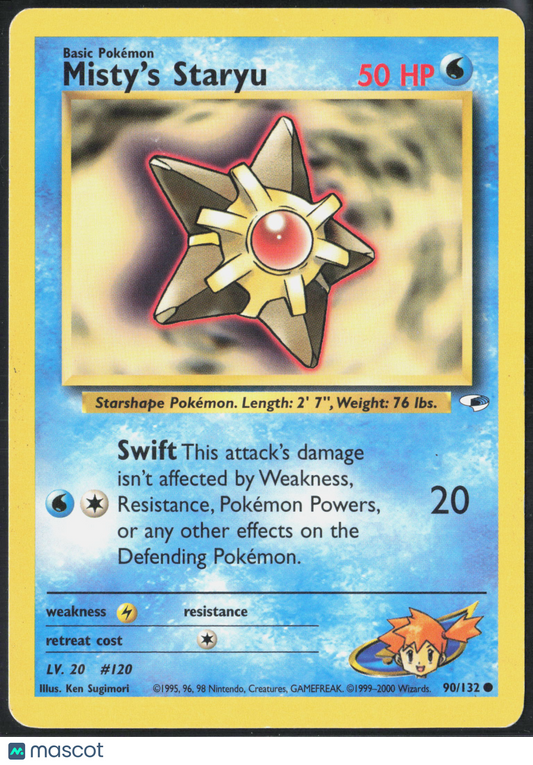 Misty's Staryu #90/132 2000 Gym Challenge