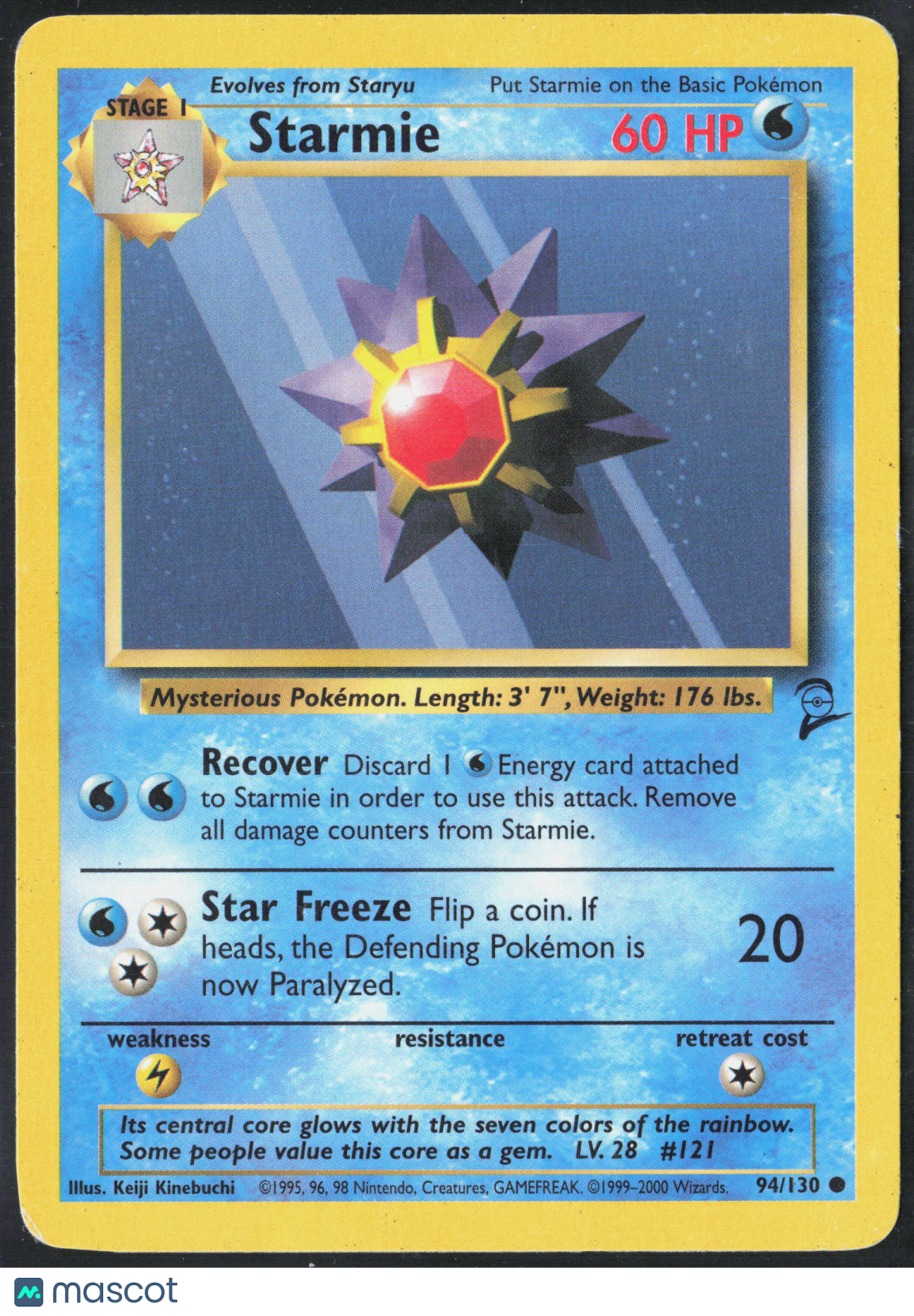 Starmie #94/130 2000 Base Set 2