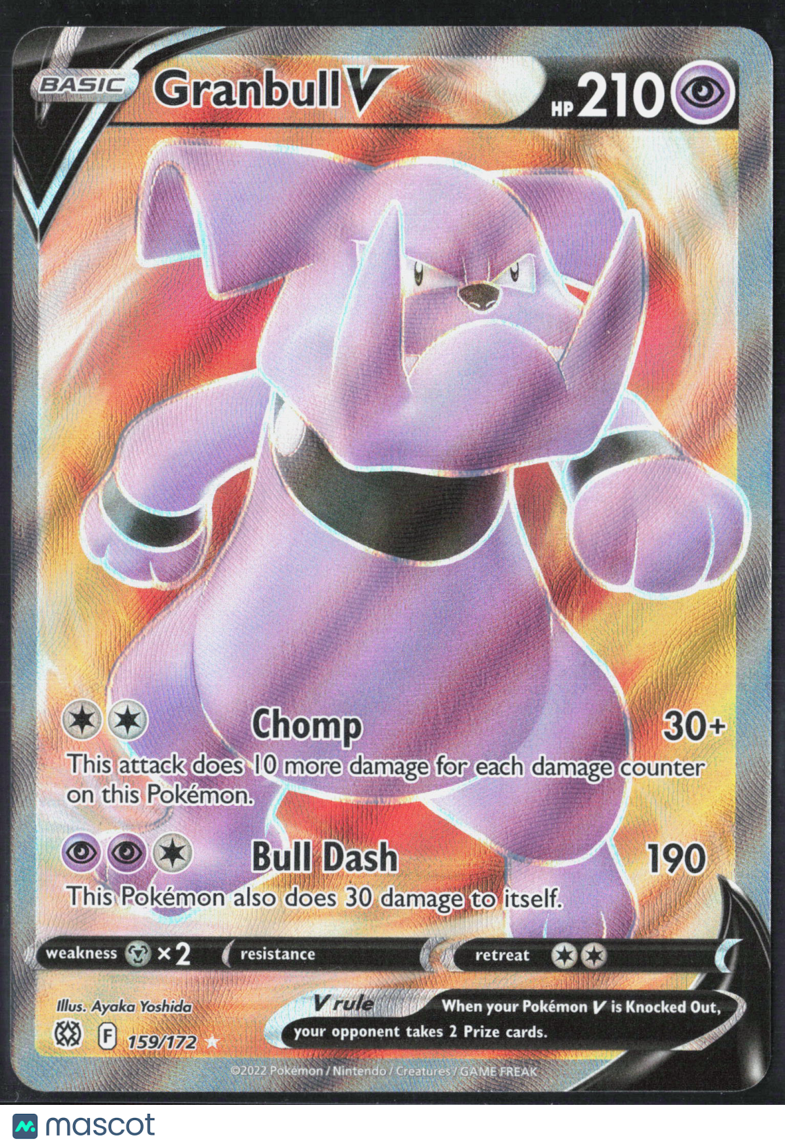 Granbull V #159/172 2022 Brilliant Stars Holo