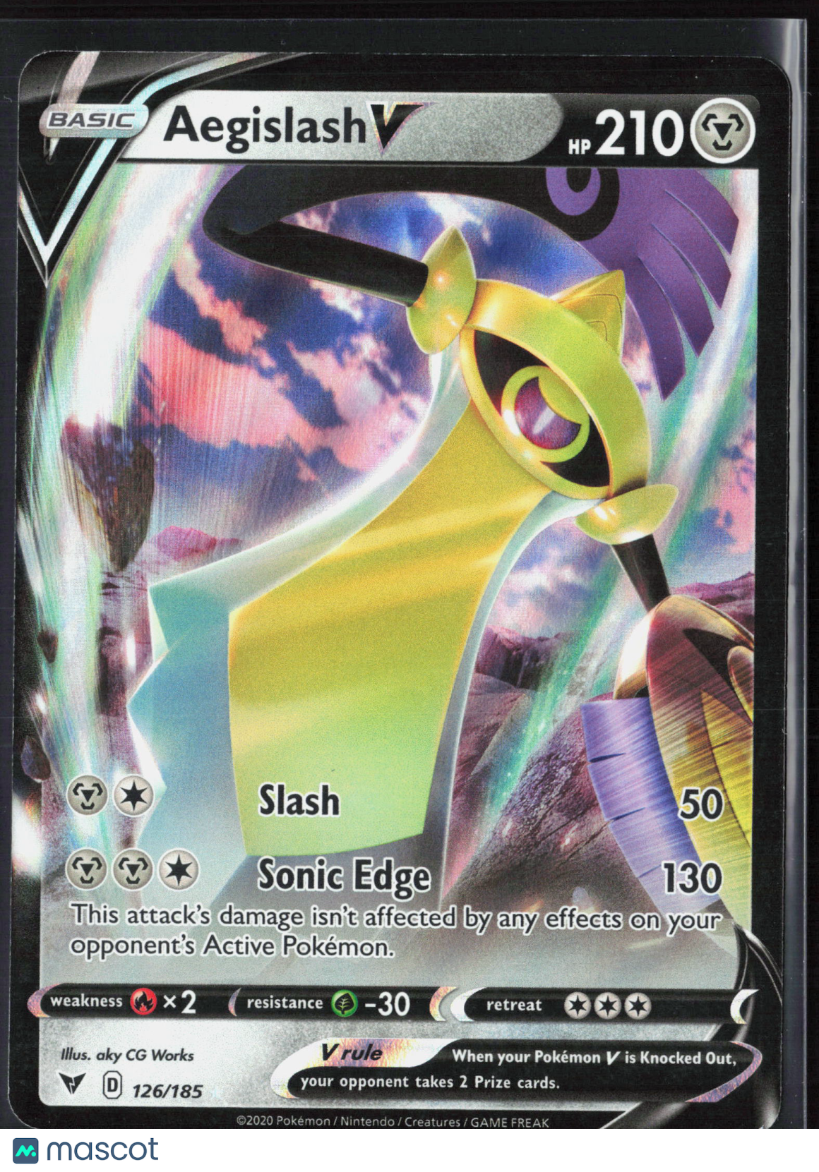 Aegislash V #126/185 2020 Vivid Voltage Holo