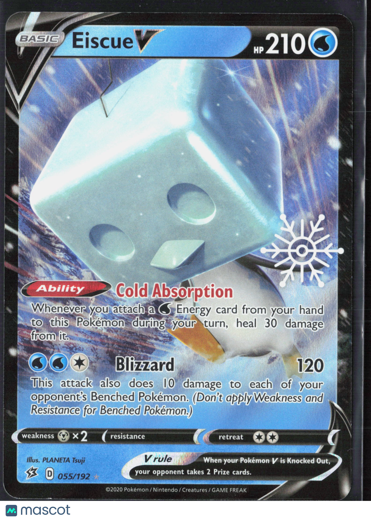 Eiscue V #55/192 2020 Rebel Clash Holo