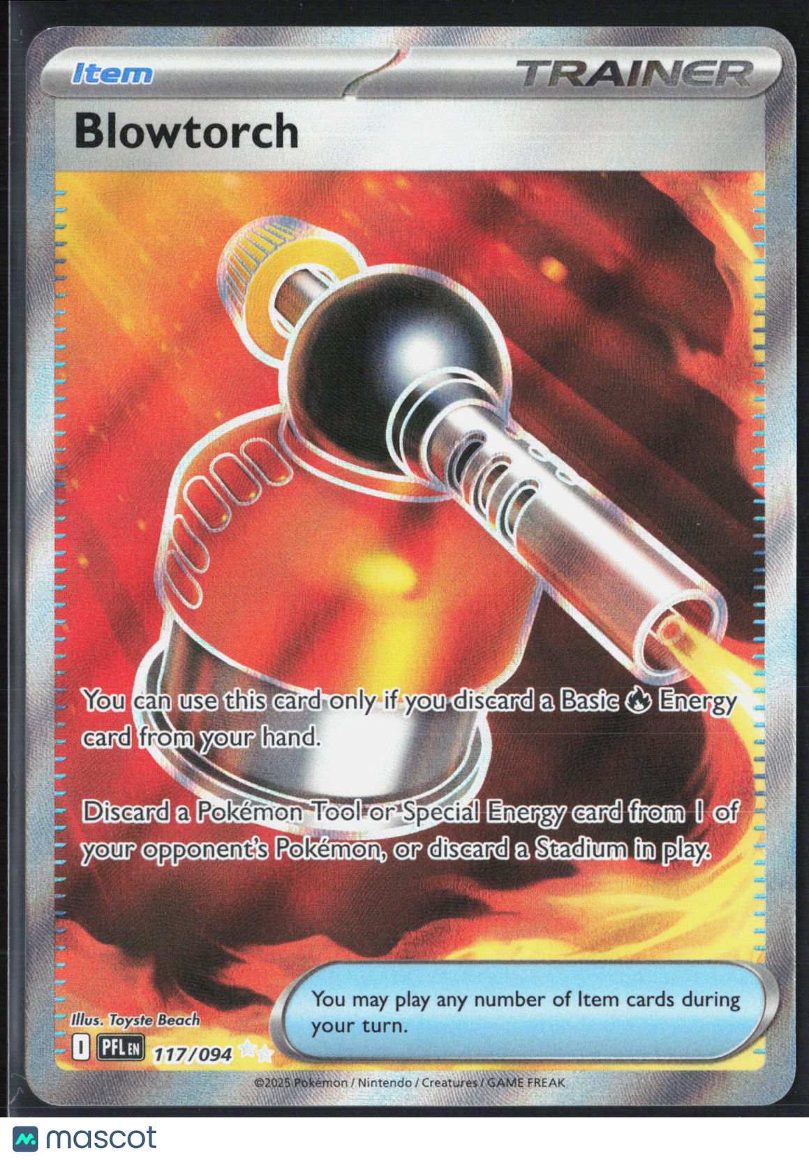 Blowtorch #117/94 2025 Scarlet & Violet Phantasmal Flames Holo