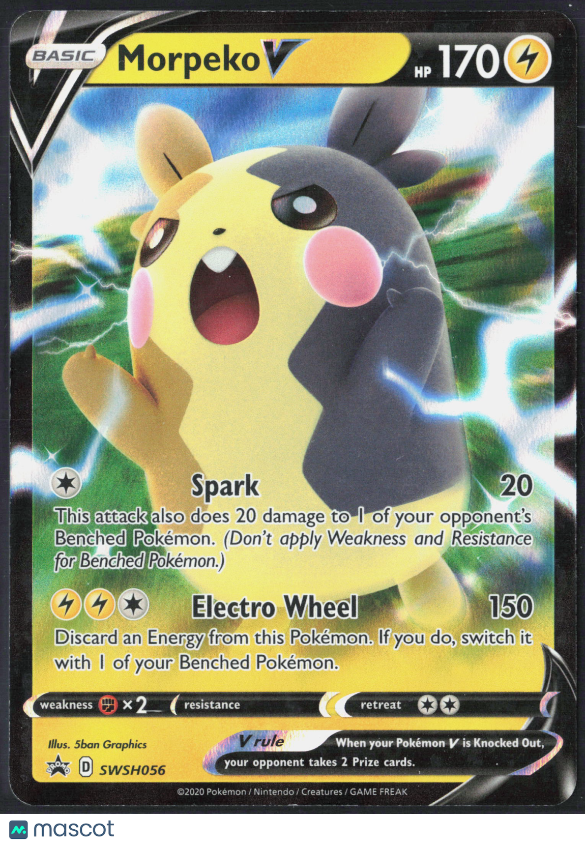 Morpeko V #SWSH056 2020 Sword & Shield Holo