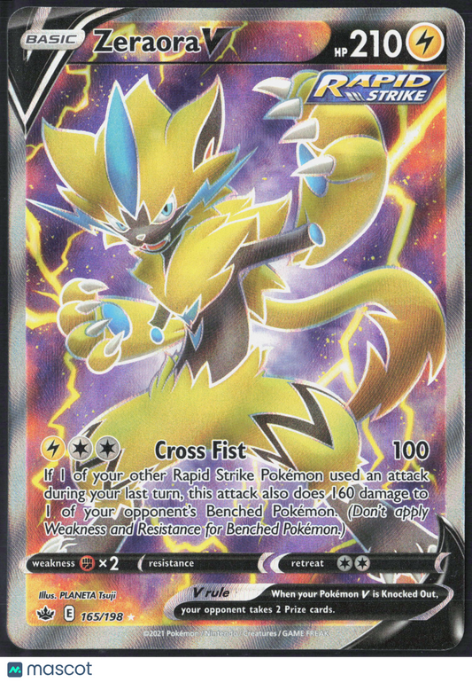 Zeraora V #165/198 2021 Chilling Reign Holo