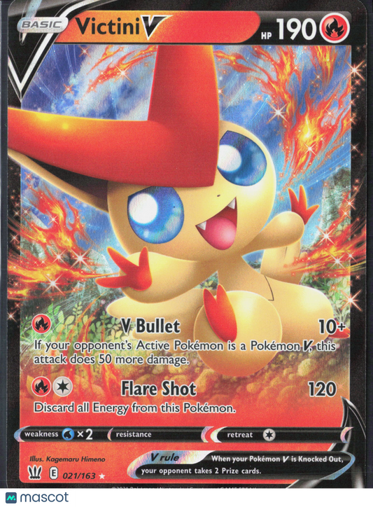 Victini V #21/163 2021 Battle Styles Holo