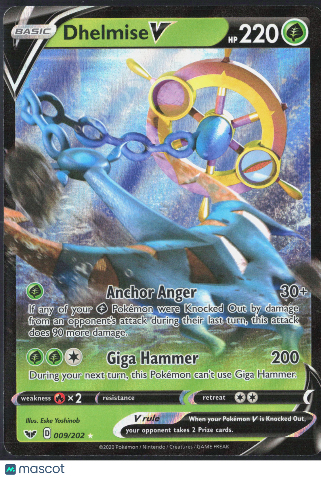 Dhelmise V #9/202 2020 Sword & Shield Holo