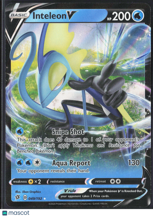 Inteleon V #49/192 2020 Rebel Clash Holo