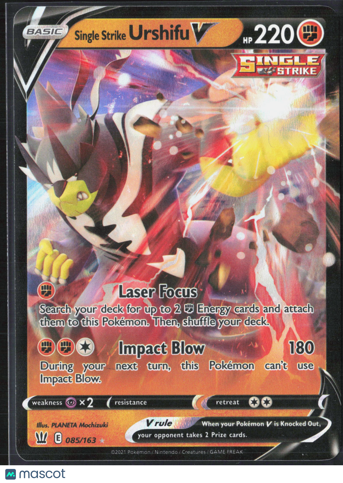 Single Strike Urshifu V #85/163 2021 Battle Styles Holo
