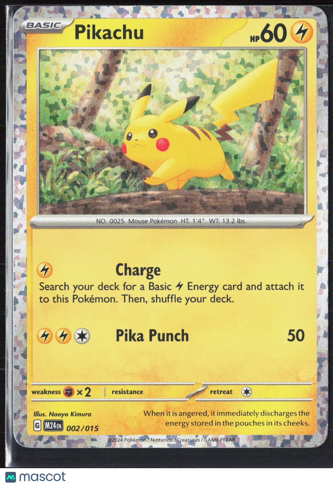 Pikachu #2/15 2024 McDonald's Collection Holo