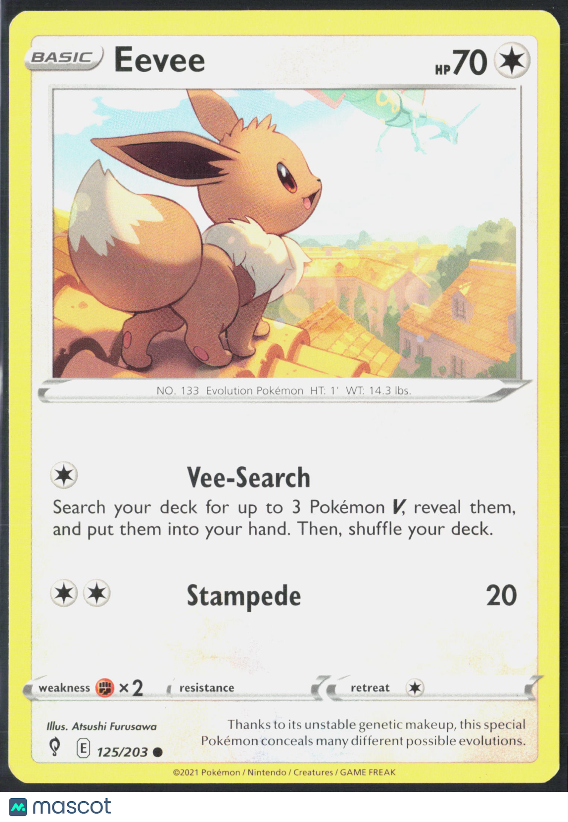 Eevee #125/203 2021 Evolving Skies