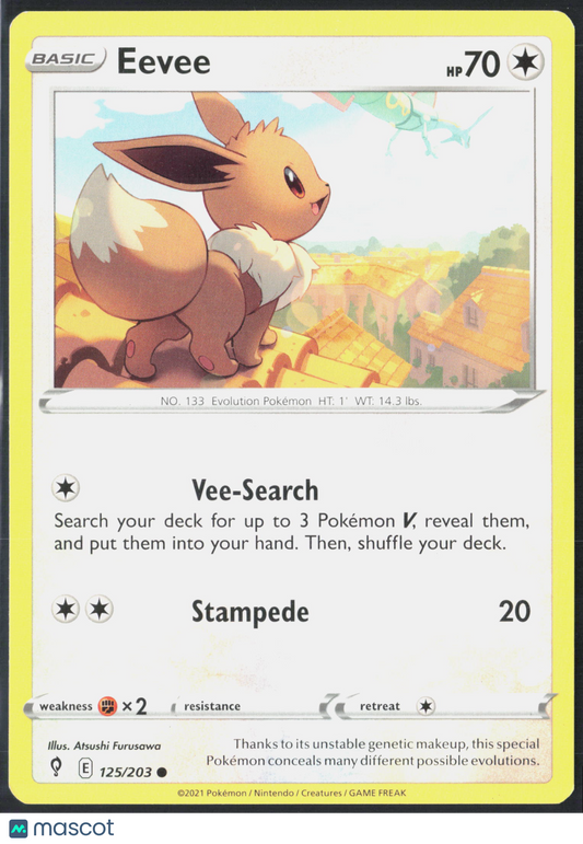Eevee #125/203 2021 Evolving Skies