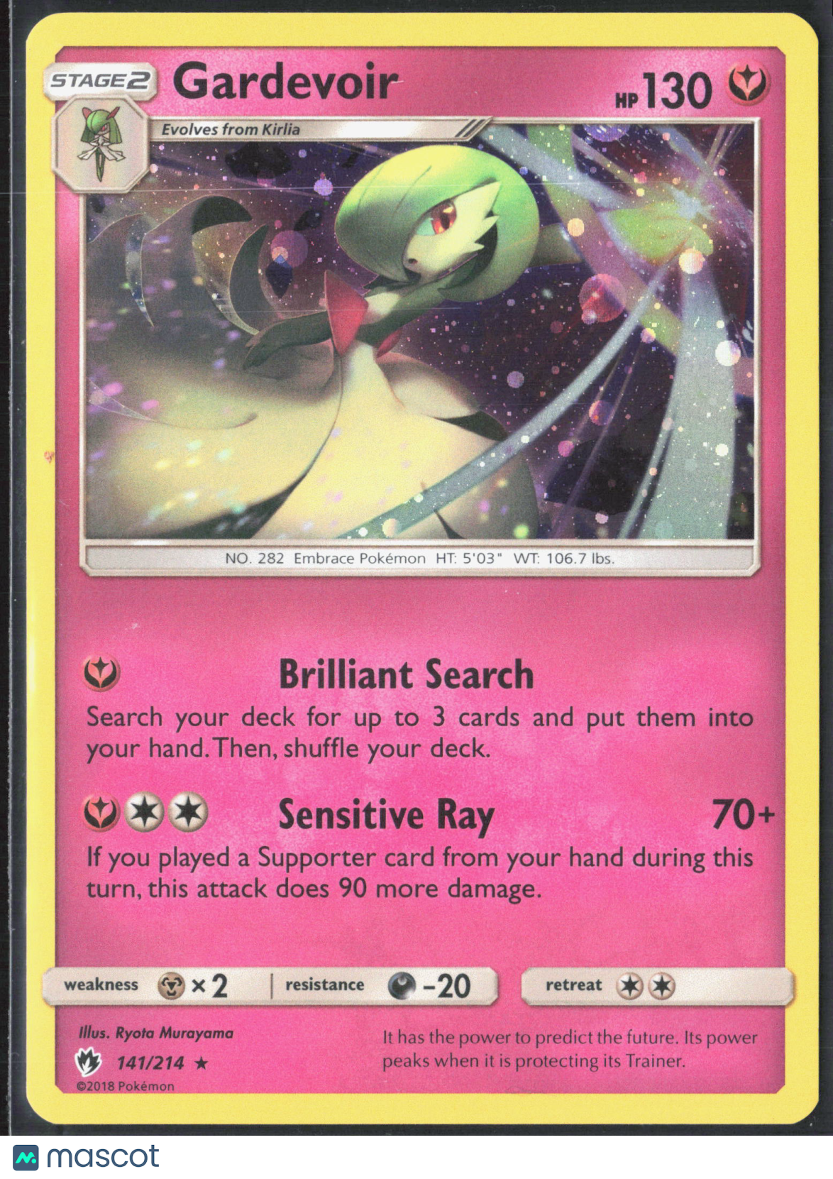 Gardevoir #141/214 2018 Lost Thunder Holo