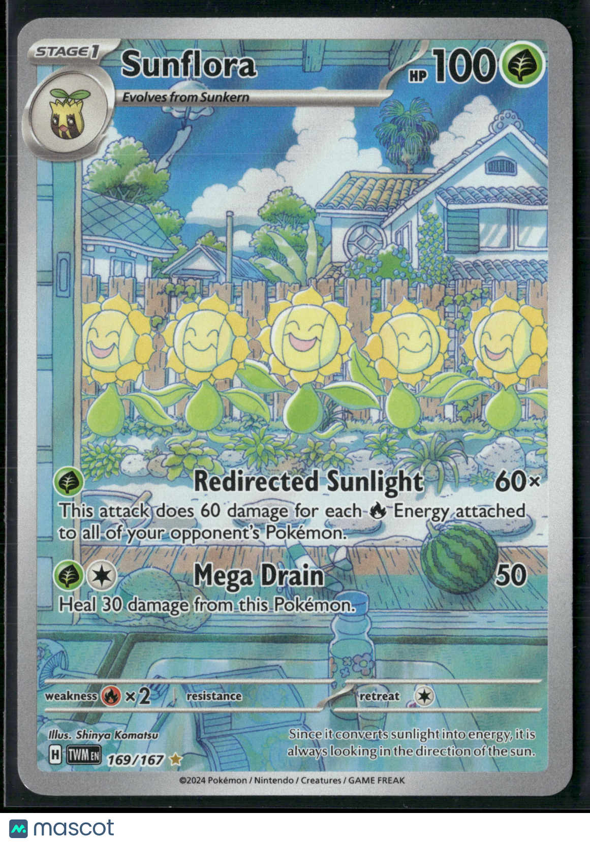 Sunflora #169/167 2024 Twilight Masquerade Holo