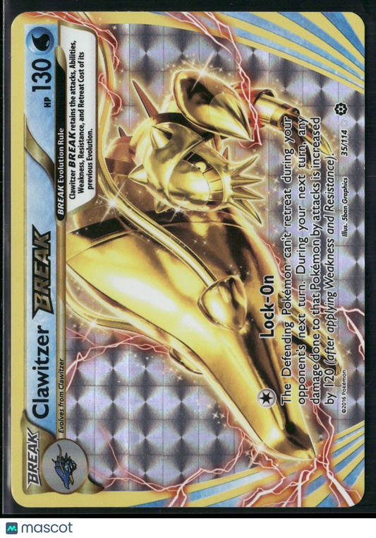 Clawitzer Break #35/114 2016 Steam Siege Holo
