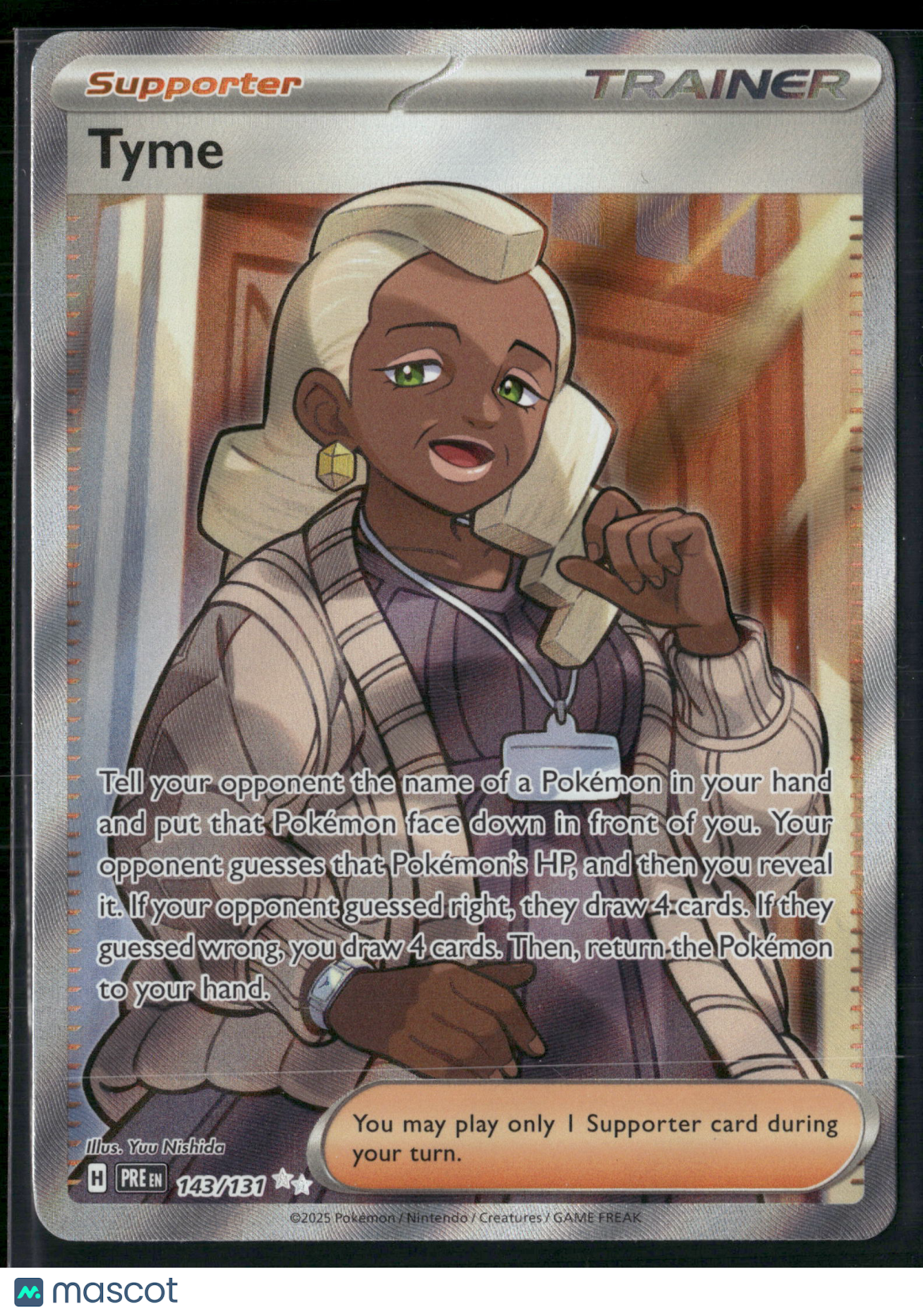 Tyme #143/131 2025 Prismatic Evolutions Holo