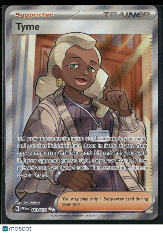 Tyme #143/131 2025 Prismatic Evolutions Holo