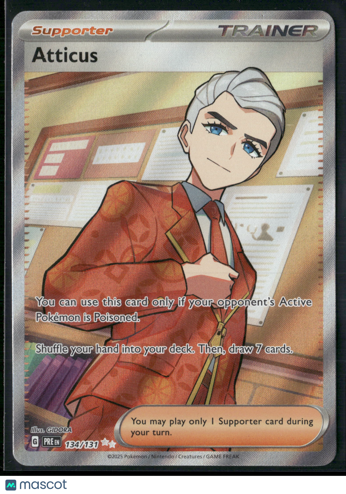 Atticus #134/131 2025 Prismatic Evolutions Holo