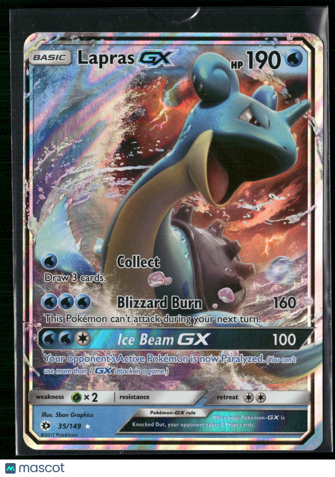 Lapras GX #35/149 2017 Sun & Moon Holo