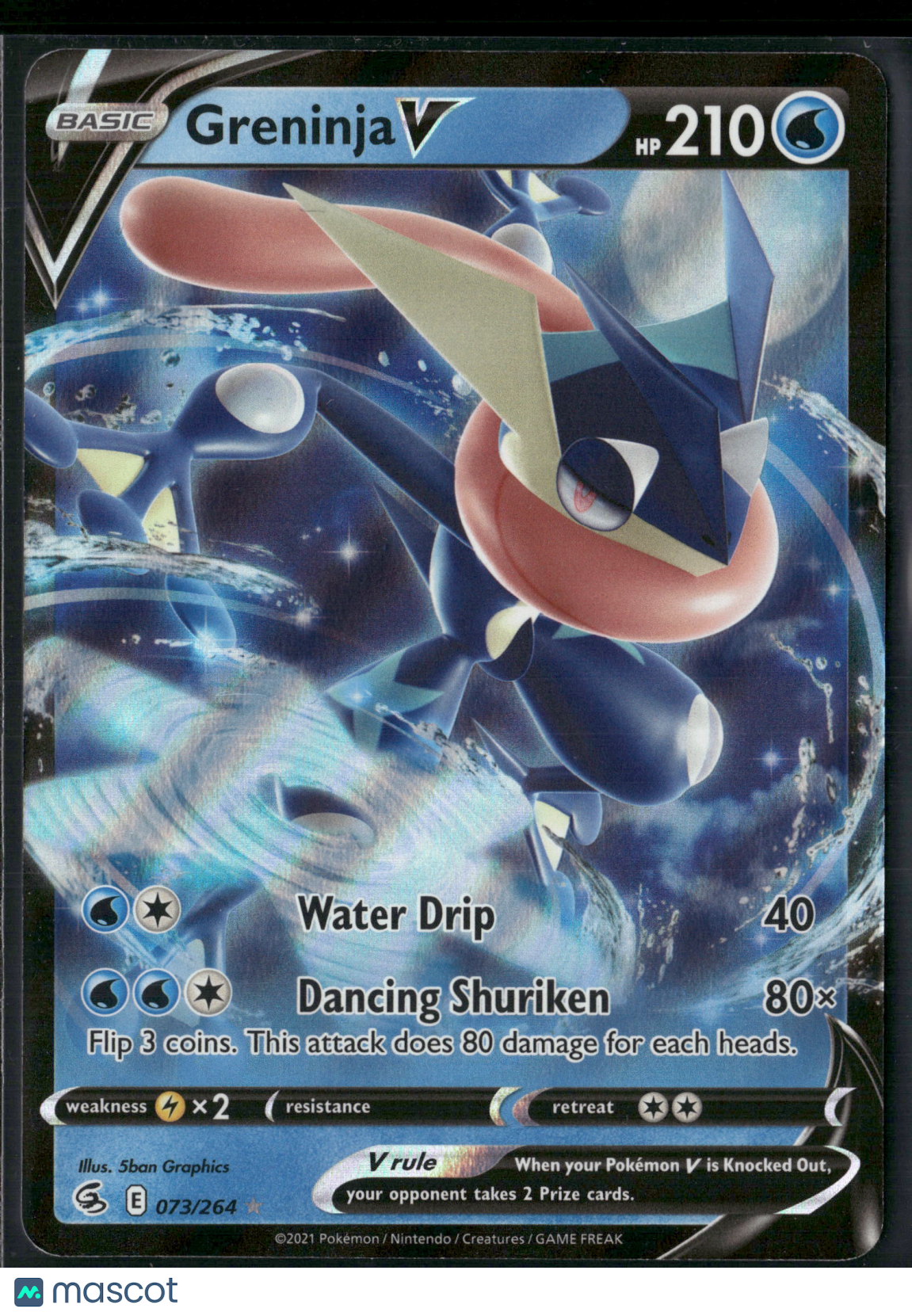 Greninja V #73/264 2021 Fusion Strike Holo