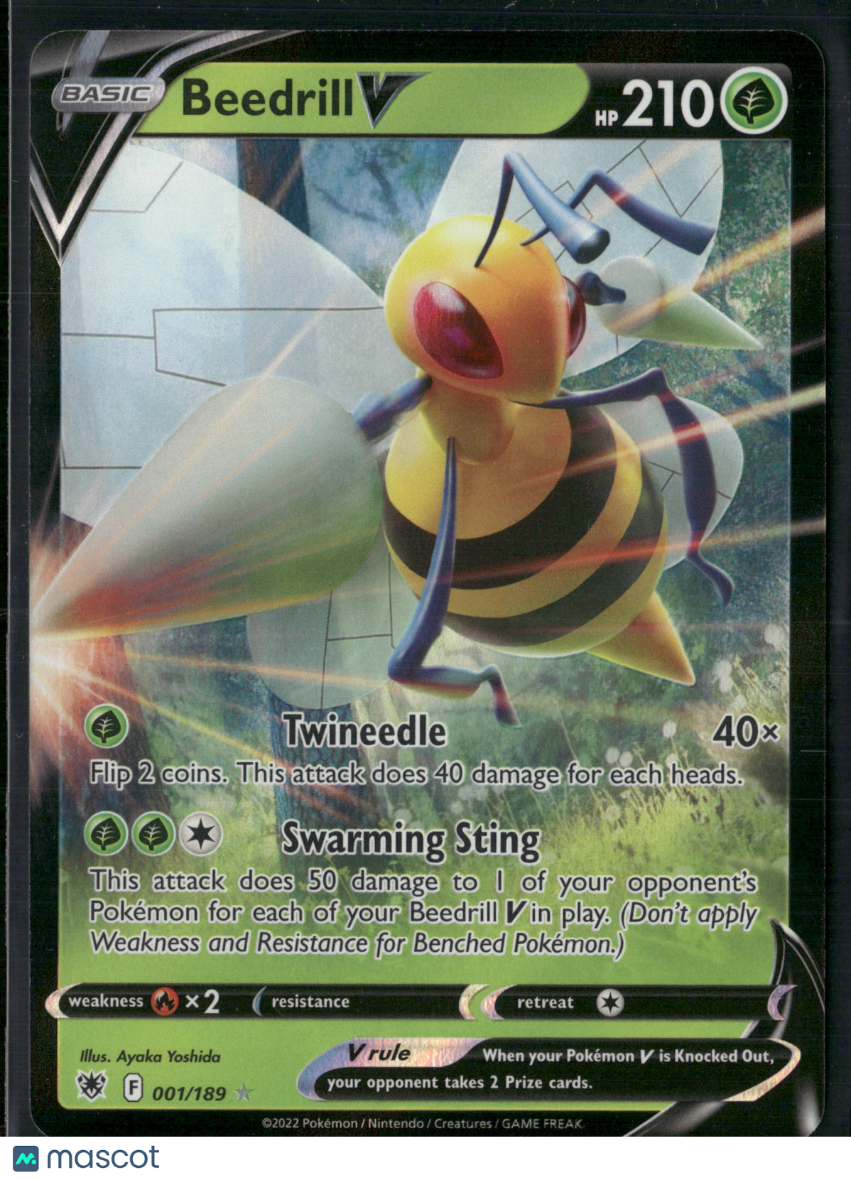 Beedrill V #1/189 2022 Astral Radiance Holo