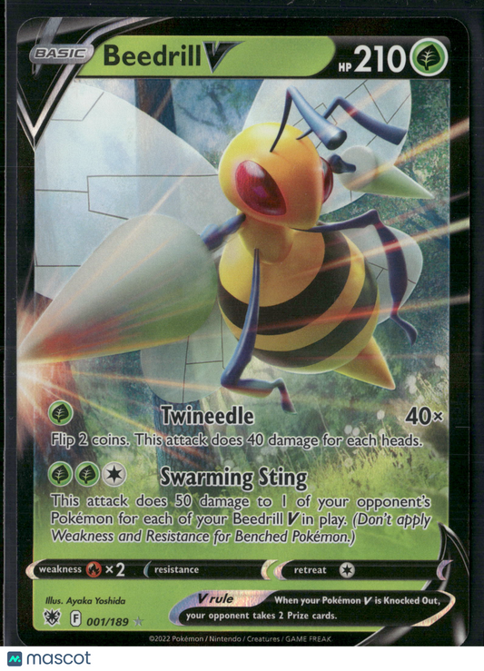 Beedrill V #1/189 2022 Astral Radiance Holo