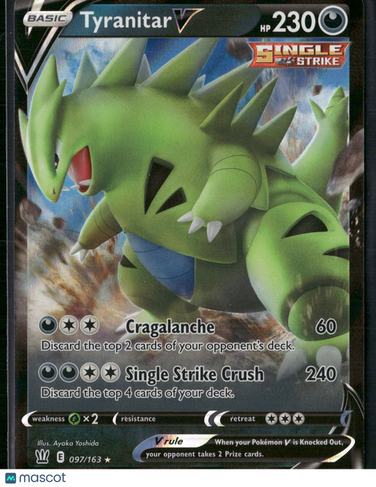Tyranitar V #97/163 2021 Battle Styles Holo