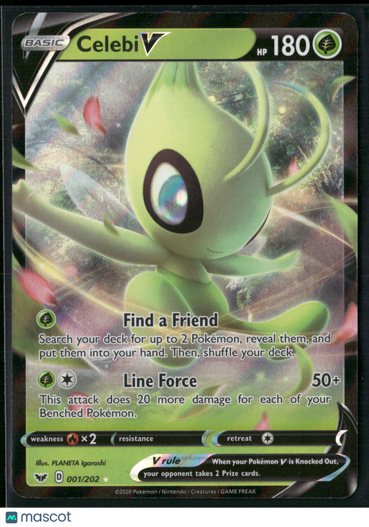 Celebi V #1/202 2020 Sword & Shield Holo