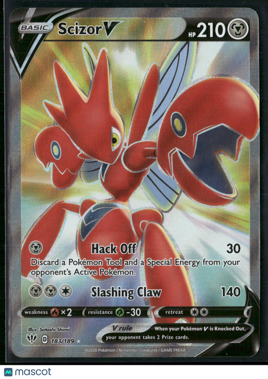 Scizor V #183/189 2020 Darkness Ablaze Holo