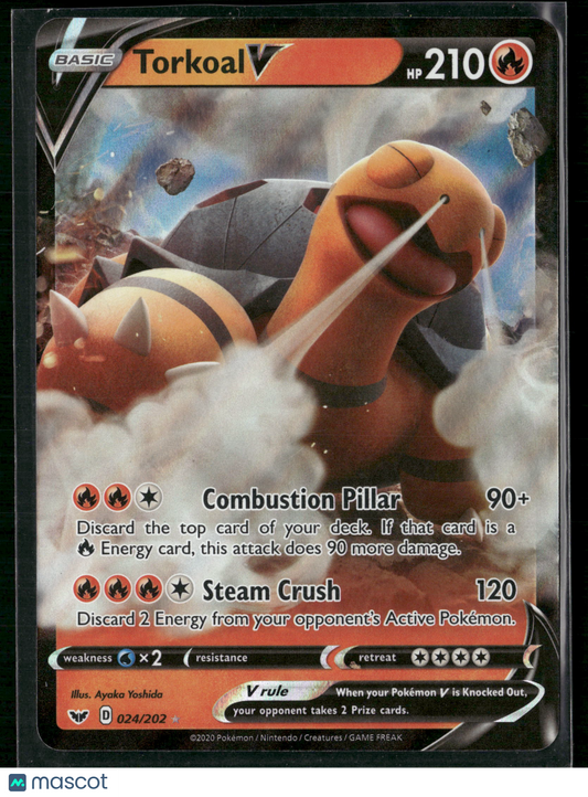 Torkoal V #24/202 2020 Sword & Shield Holo