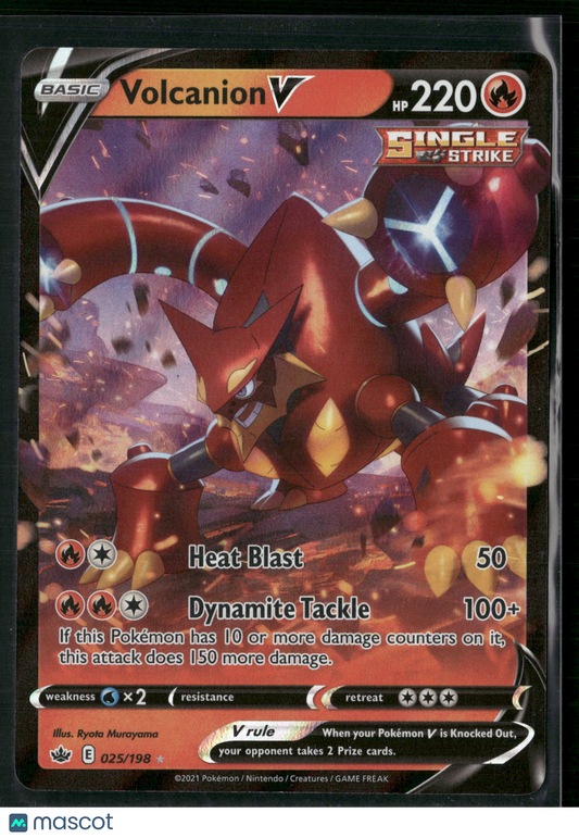 Volcanion V #25/198 2021 Chilling Reign Holo