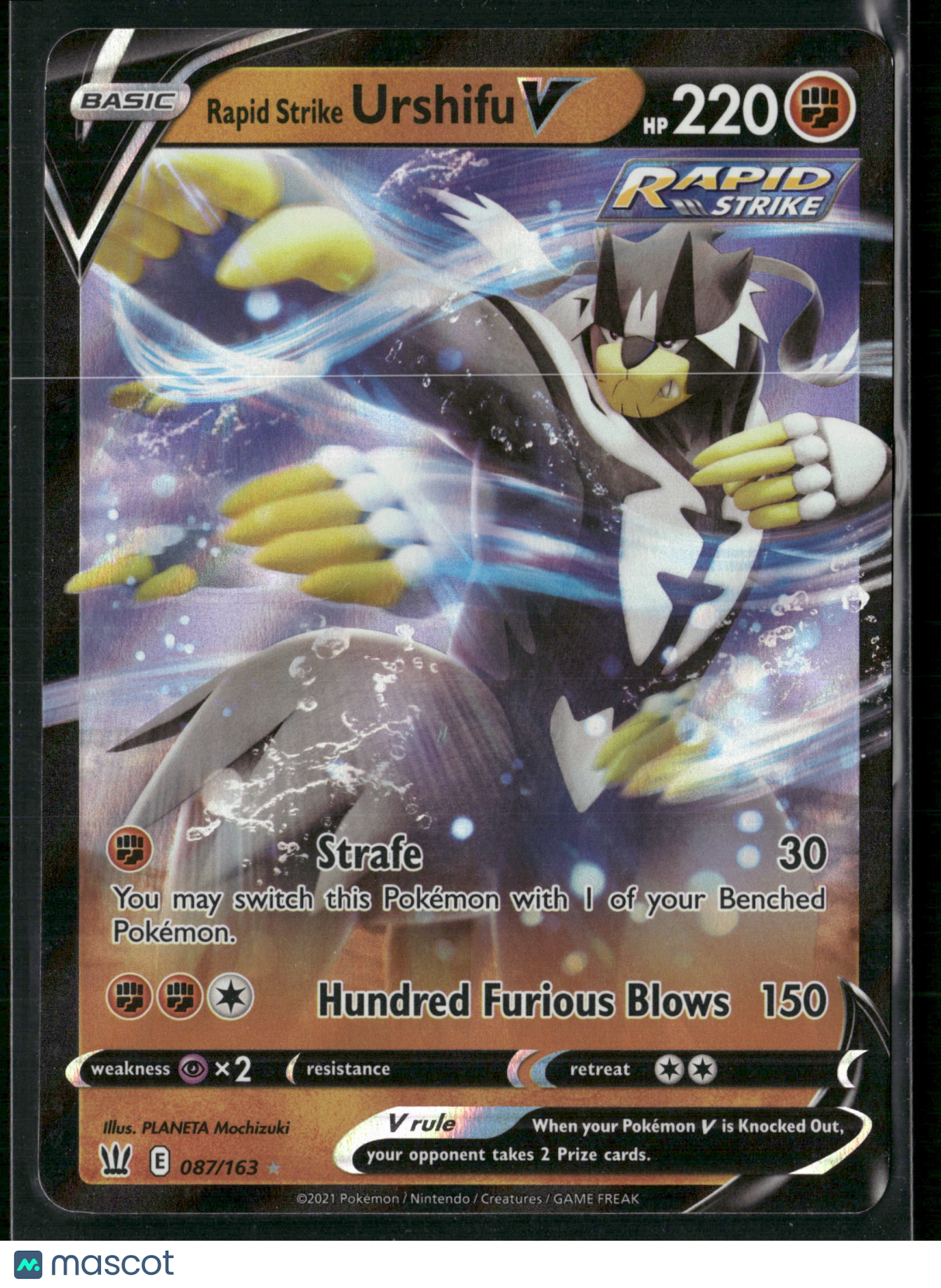 Rapid Strike Urshifu V #87/163 2021 Battle Styles Holo