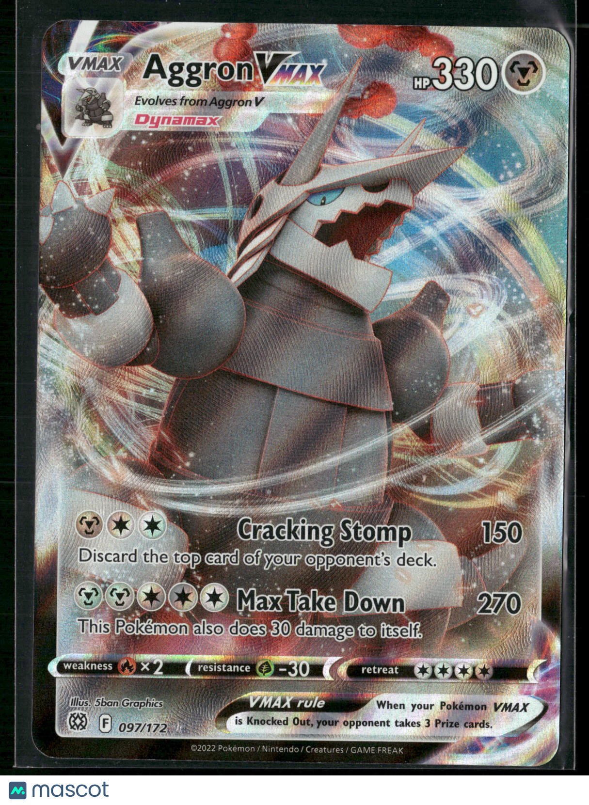Aggron VMAX #97/172 2022 Brilliant Stars Etched