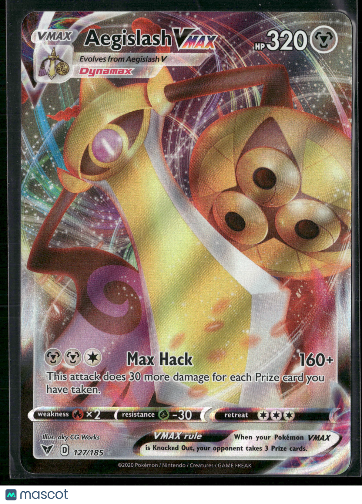 Aegislash VMAX #127/185 2020 Vivid Voltage Holo