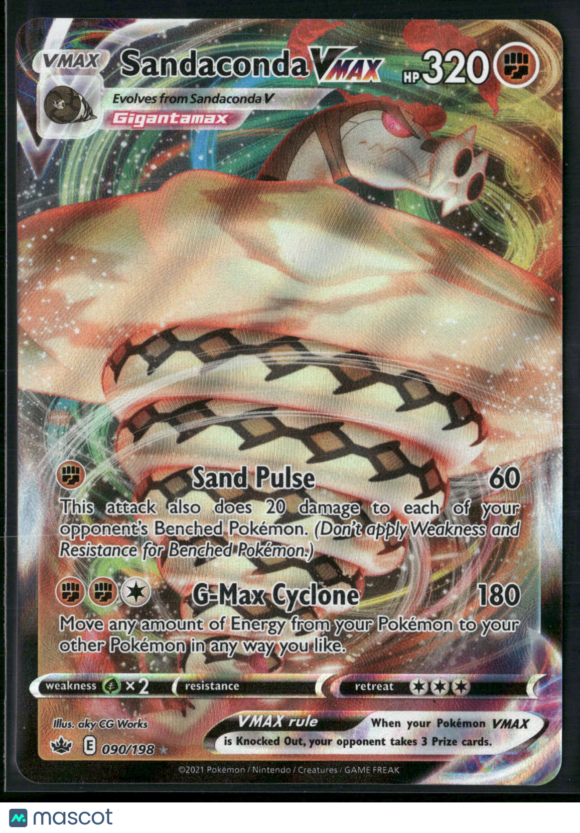 Sandaconda VMAX #90/198 2021 Chilling Reign Holo