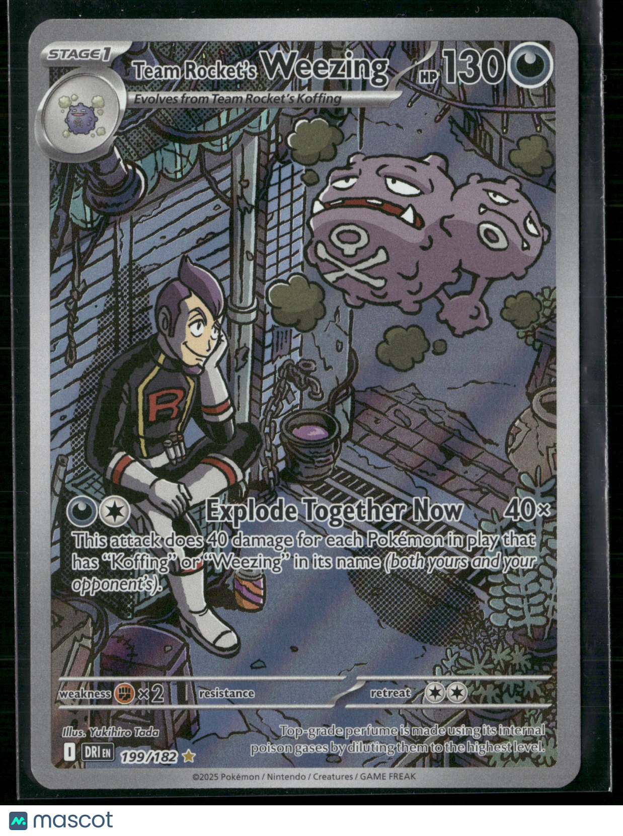 Team Rocket's Weezing #199/182 2025 Destined Rivals Holo