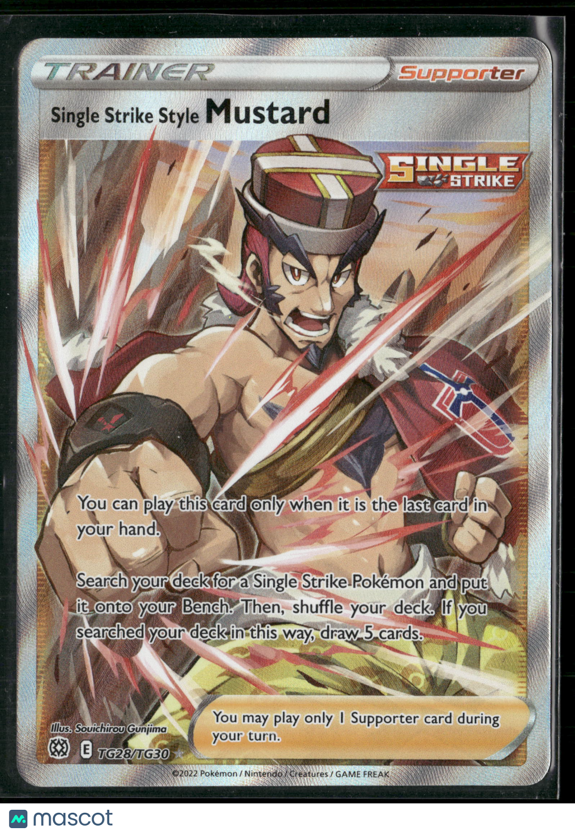 Single Strike Style Mustard #TG28/TG30 2022 Brilliant Stars Holo