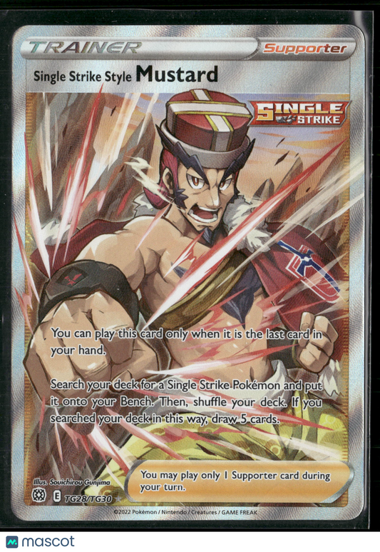 Single Strike Style Mustard #TG28/TG30 2022 Brilliant Stars Holo